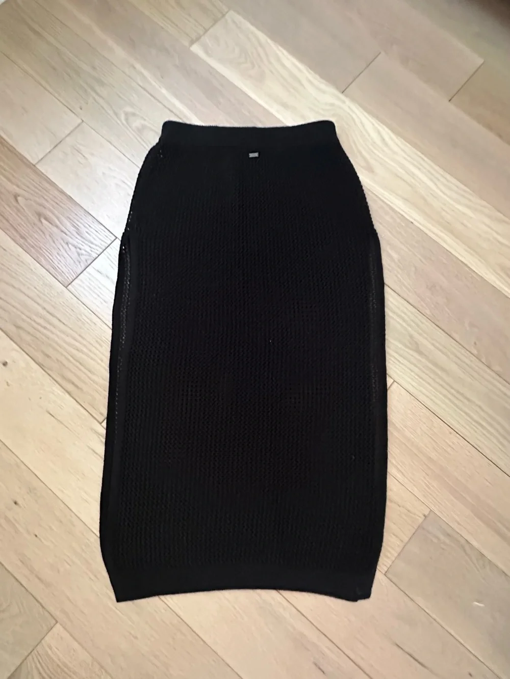 O’Neil nwot black knit sarong skirt coverup